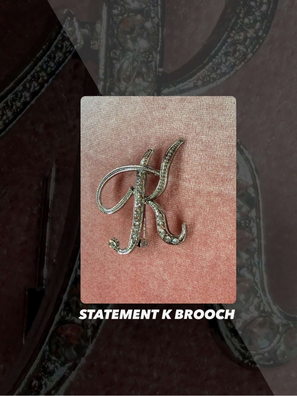 NWOT Statement K Brooch